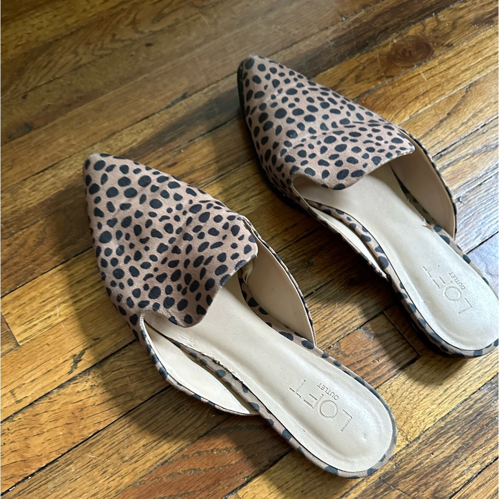 Loft Outlet Cheetah Mules